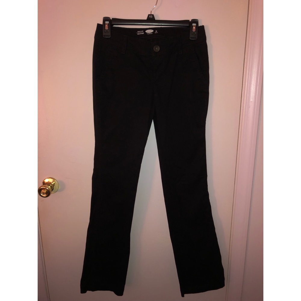 Black boot cut pants